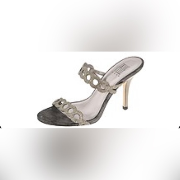 Pelle Moda “Kemp” Black & Silver Rhinestone Dressy Sandal size 8 - Picture 7 of 7